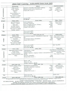 Jadłospis 20.01.-24.01.2025